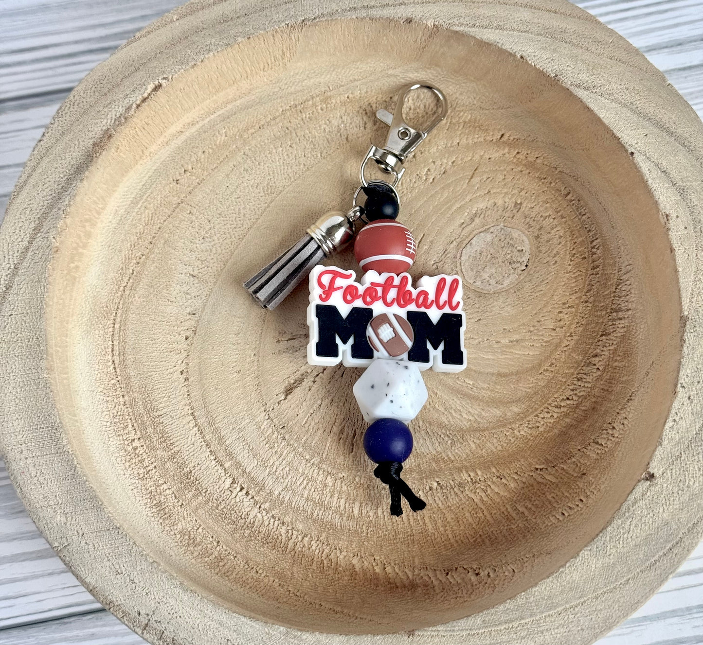 Football Mom Keychain
