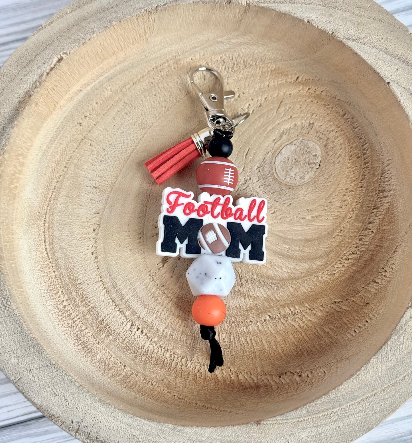 Football Mom Keychain