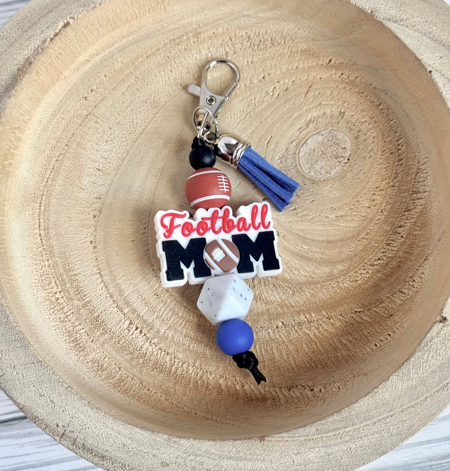 Football Mom Keychain