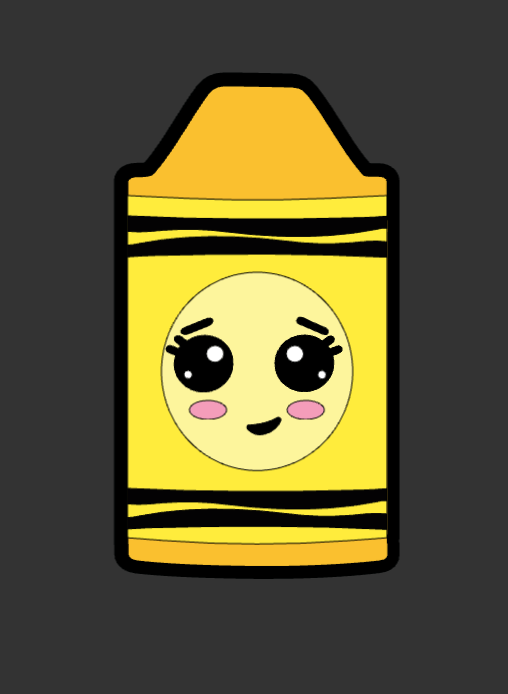 Crayon Badge Cover