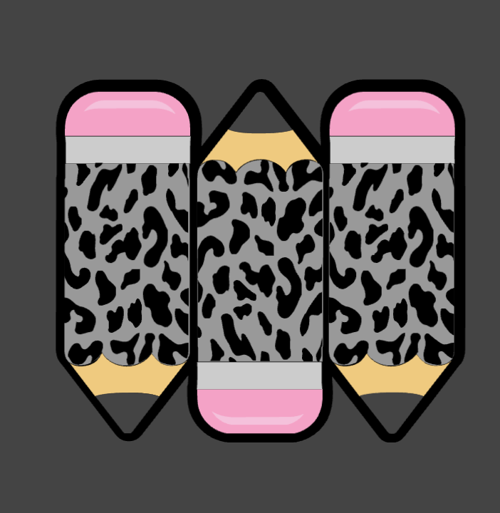 Tripple Pencil Badge Cover
