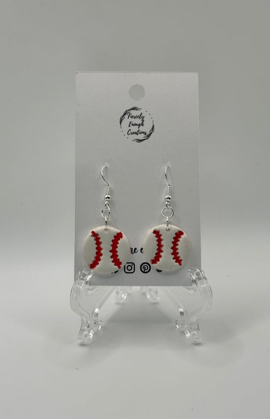 Baseball Earrings