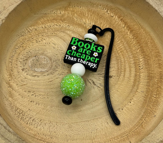 Books are Cheaper than Therapy Bookmark