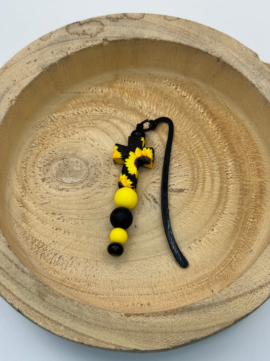 Sunflower Cross Bookmark