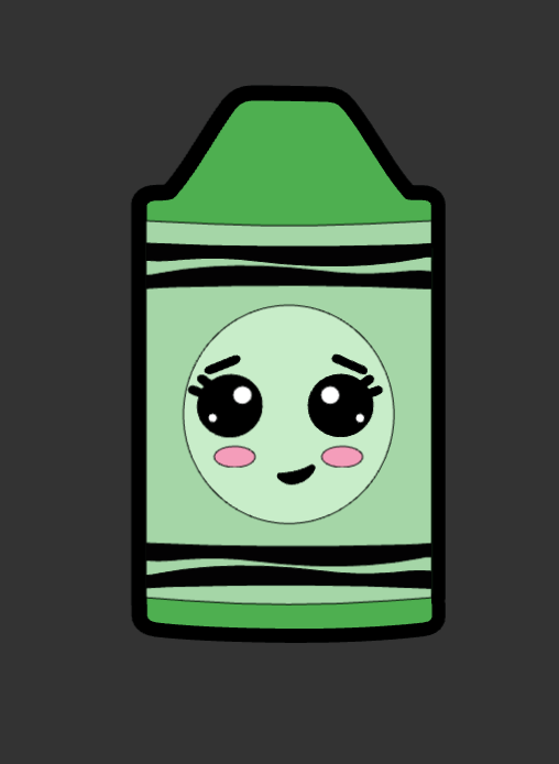 Crayon Badge Cover